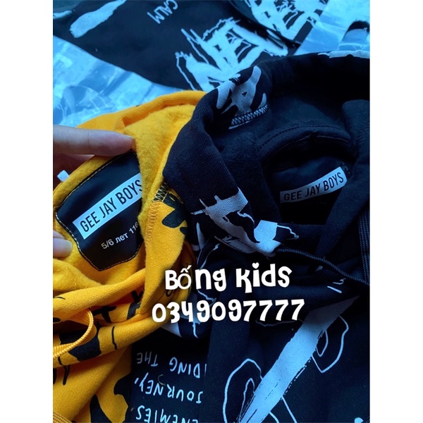 Áo Nỉ Hoodie Bé Trai In Chữ Grafflti GJ
