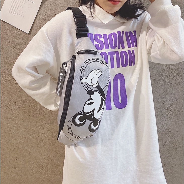 Adidas Túi chéo Mickey （Đen）（Xám）（Vàng）