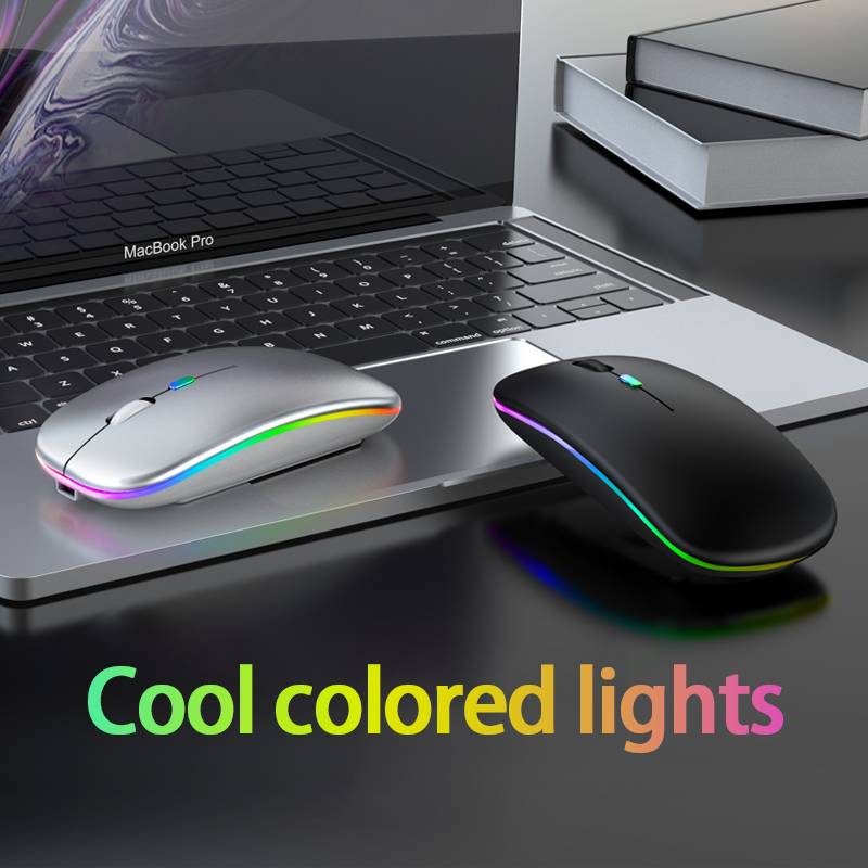 【Ready Stock】 LED Wireless Mouse Portable Mobile Optical Office Mouse Slim Silent Three Mode 【queen2019】