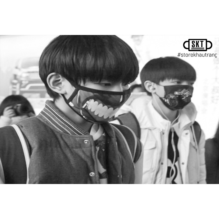 Khẩu Trang Tokyo Ghoul Có Dây Kéo | Khẩu Trang Ken Kaneki | BigBuy360 - bigbuy360.vn
