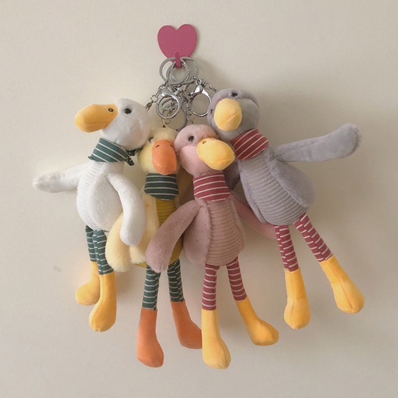 Móc Chìa Khóa Hình Vịt Nhồi Bông Mềm Mại Dễ Thương