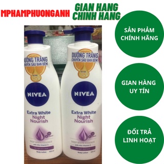 Sữa Dưỡng Thể Trắng Da Chuyên Sâu Nivea Ban Đêm 400ml