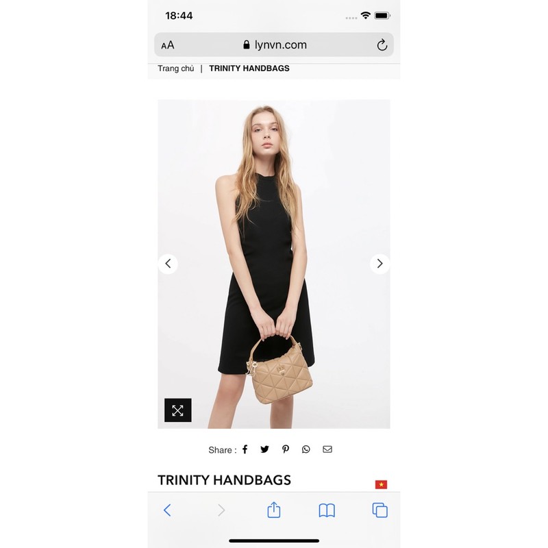 𝐓𝐮́𝐢 𝐋𝐲𝐧 tay cầm TRINITY HANDBAGS- 𝐌𝐚̂̃𝐮 𝐦𝐨̛́𝐢
