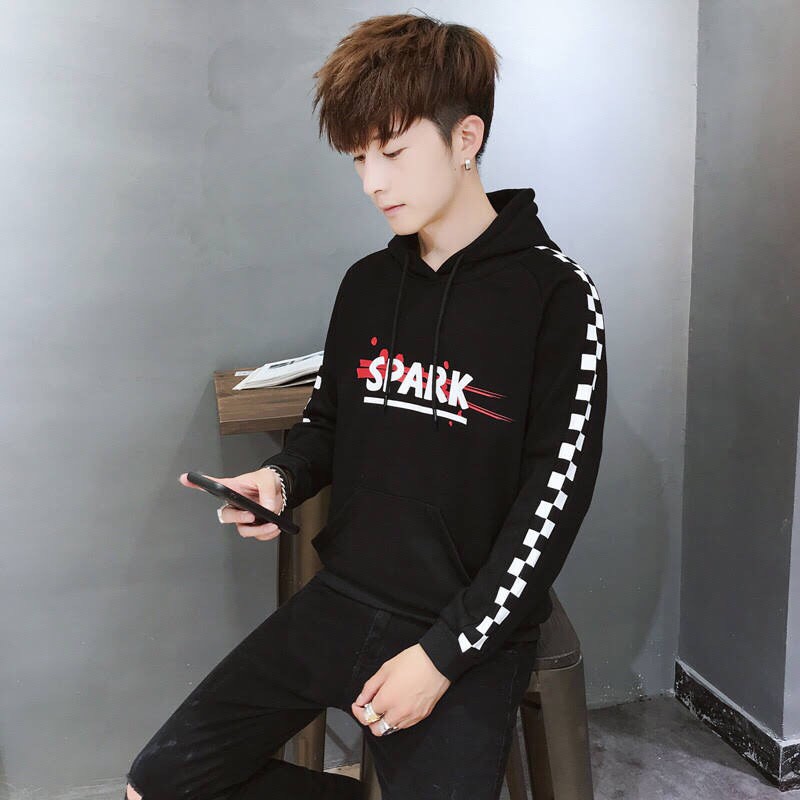 Áo hoodie nỉ ngoại Spark kèm ảnh thật
