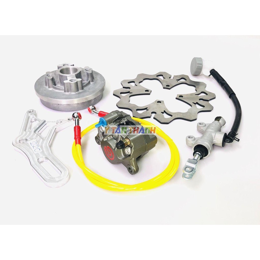 bộ đĩa sau sirius heo rembo xám đĩa 220mm V1 0444