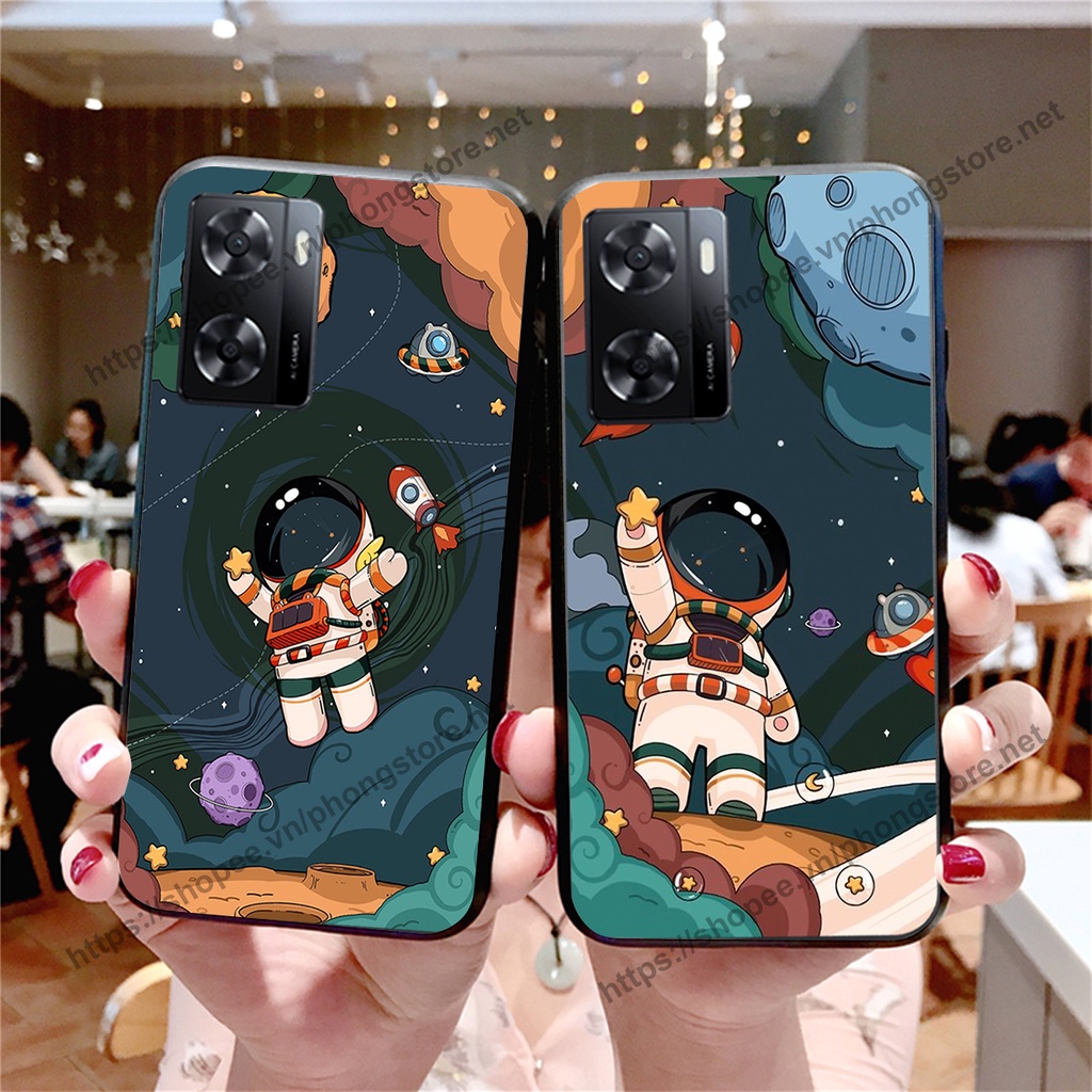 Ốp lưng Oppo A57 2022 - Oppo A57 4G vũ trụ phi hành gia cực hot siêu cute-rẻ-bền