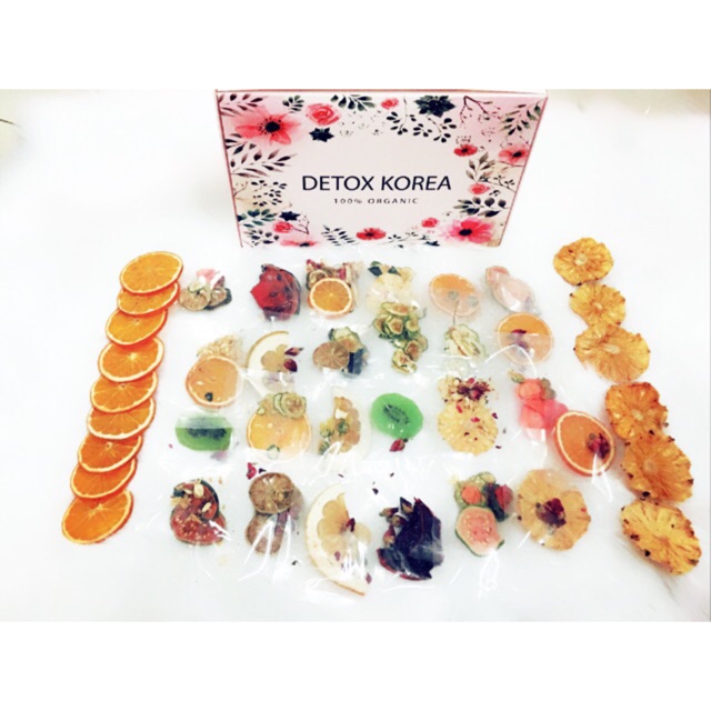 Sét 50 gói Detox, tặng 1 bình Thuy Tinh (My Bottle 500ml) để pha sành điệu, giá ưu đãi