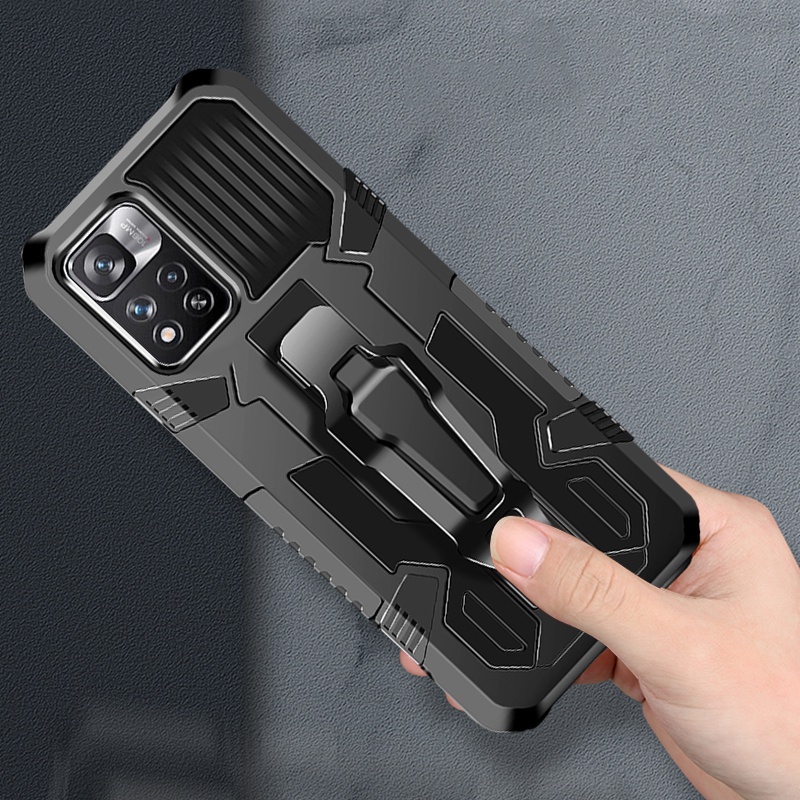 Ốp Điện Thoại Chống Sốc Có Giá Đỡ Cho Redmi Note 11 11S 10 10s 11 Pro + 5G