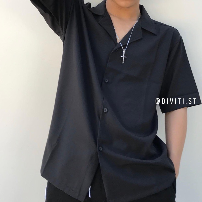 ÁO SƠ MI CỔ VEST TAY NGẮN