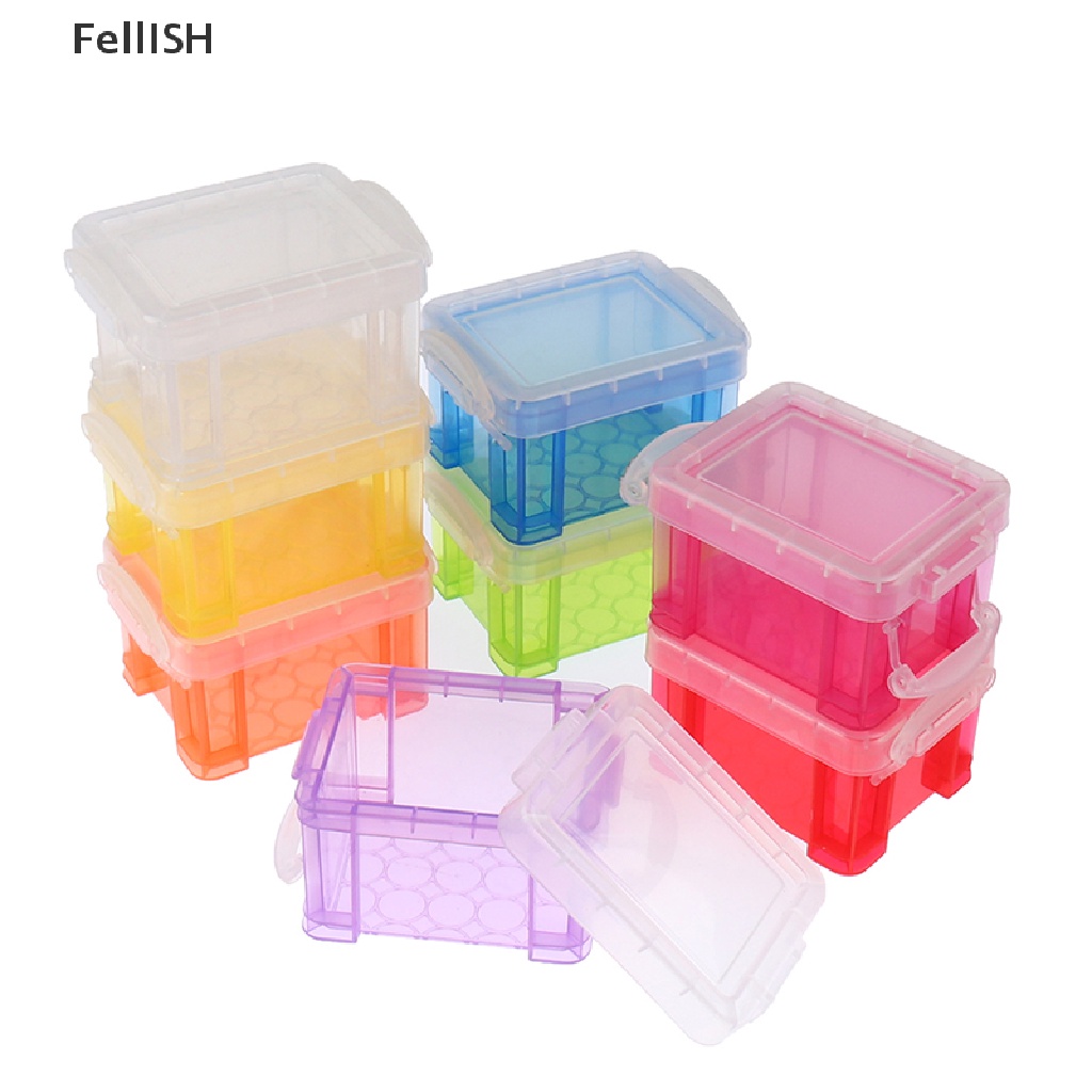 Set 2 Hộp Nhựa Mini Dễ Thương Sáng Tạo Dành Cho Nhà Búp Bê 439br