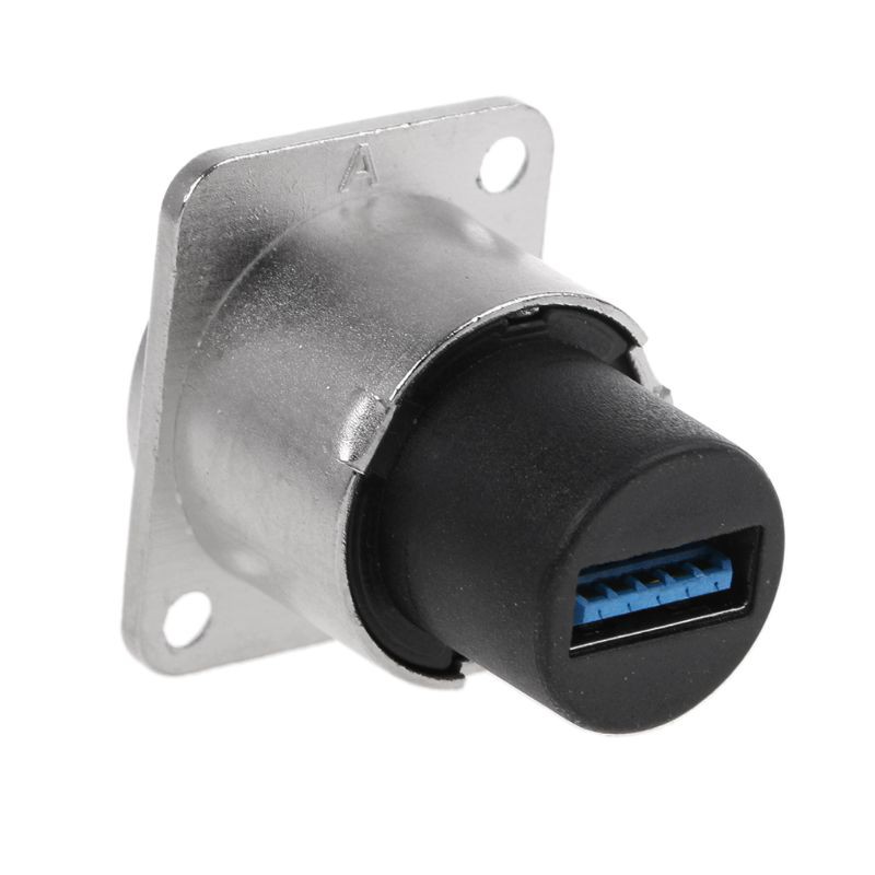 USB 3.0 Socket Metal D type Female to Female Connector Panel Mounting Holder Adapter Support