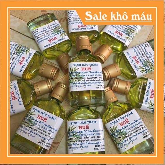 Tinh dầu tràm Huế nguyên chất lọ dẹt 100ml