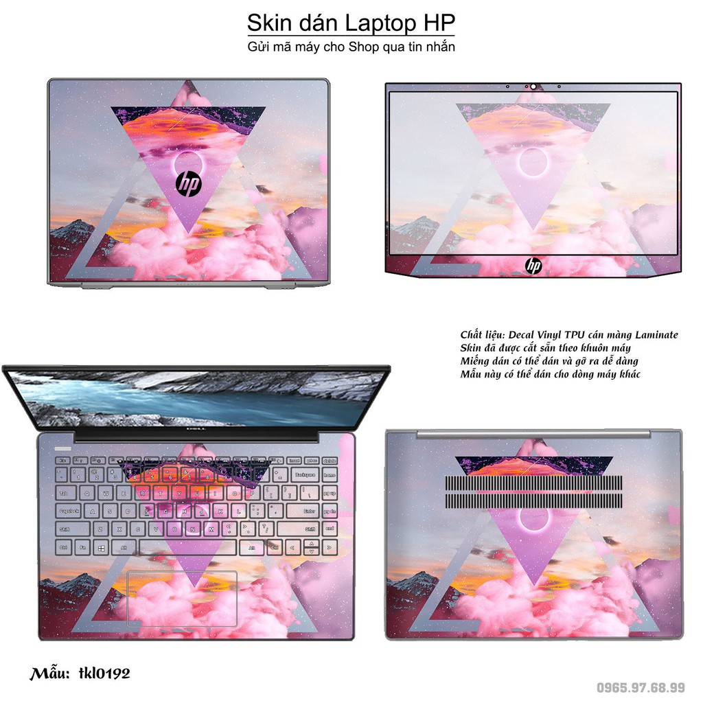 Skin dán Laptop HP in hình thiết kế _nhiều mẫu 5 (inbox mã máy cho Shop)