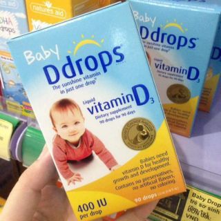 [ GIÁ TỐT NHẤT ] Baby Ddrop - Liquid vitamin D3 400IU [ HÀNG CHÍNH HÃNG ]