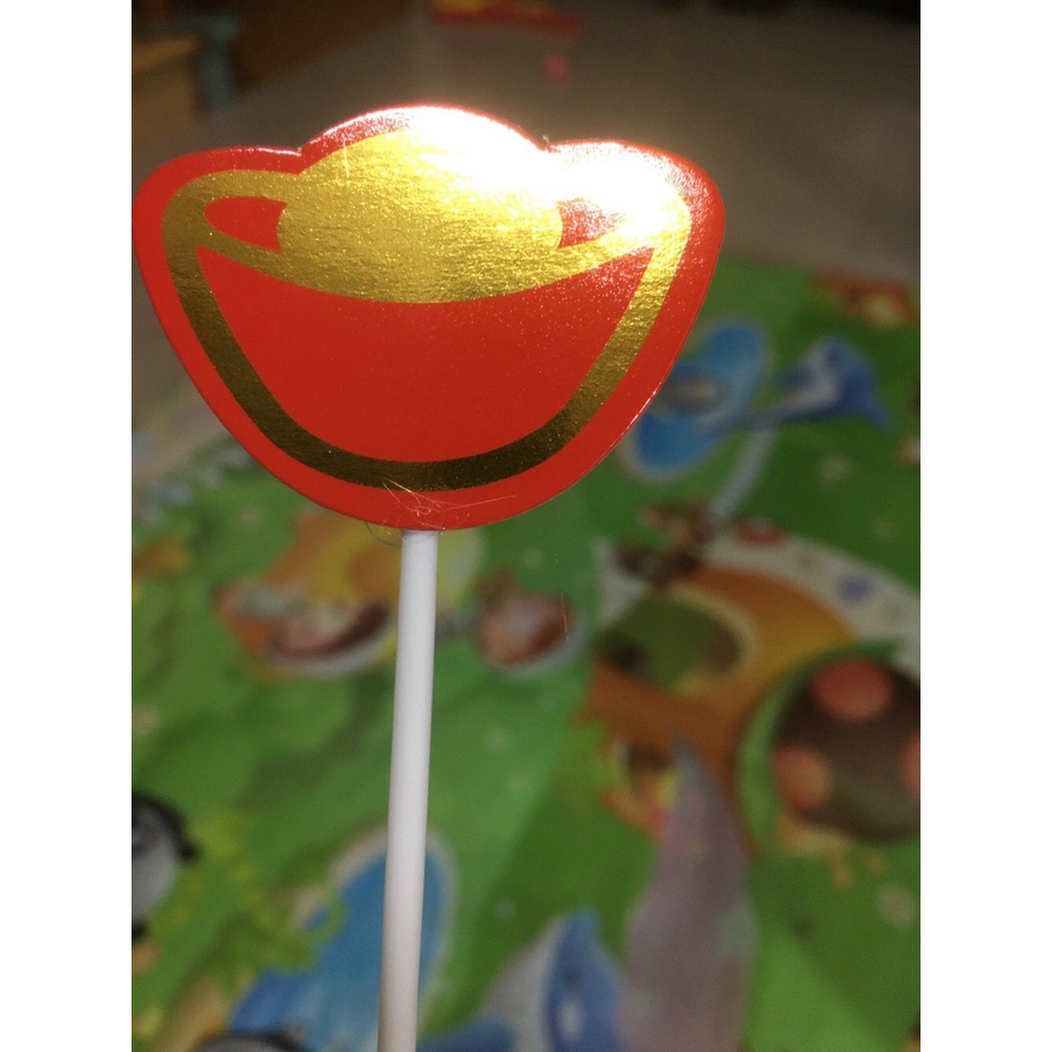 Set cắm giấy Xuân về trang trí bánh kem, chúc mừng năm mới