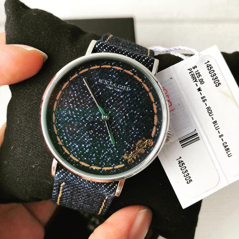 Đồng hồ nữ Coach xanh