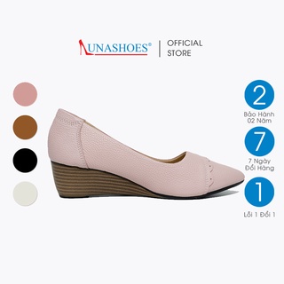  Giày đế xuồng nữ 5p búp bê Lunashoes 2516 mũi nhọn da thật cao cấp dễ đi kiểu Hàn quốc nhiều màu 