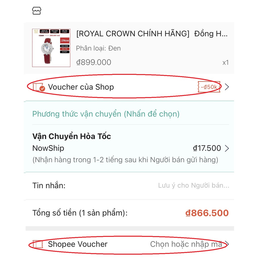 Đồng Hồ Nữ Chính Hãng Dây Da Chống Nước Chống Xước Royal Crown 3635