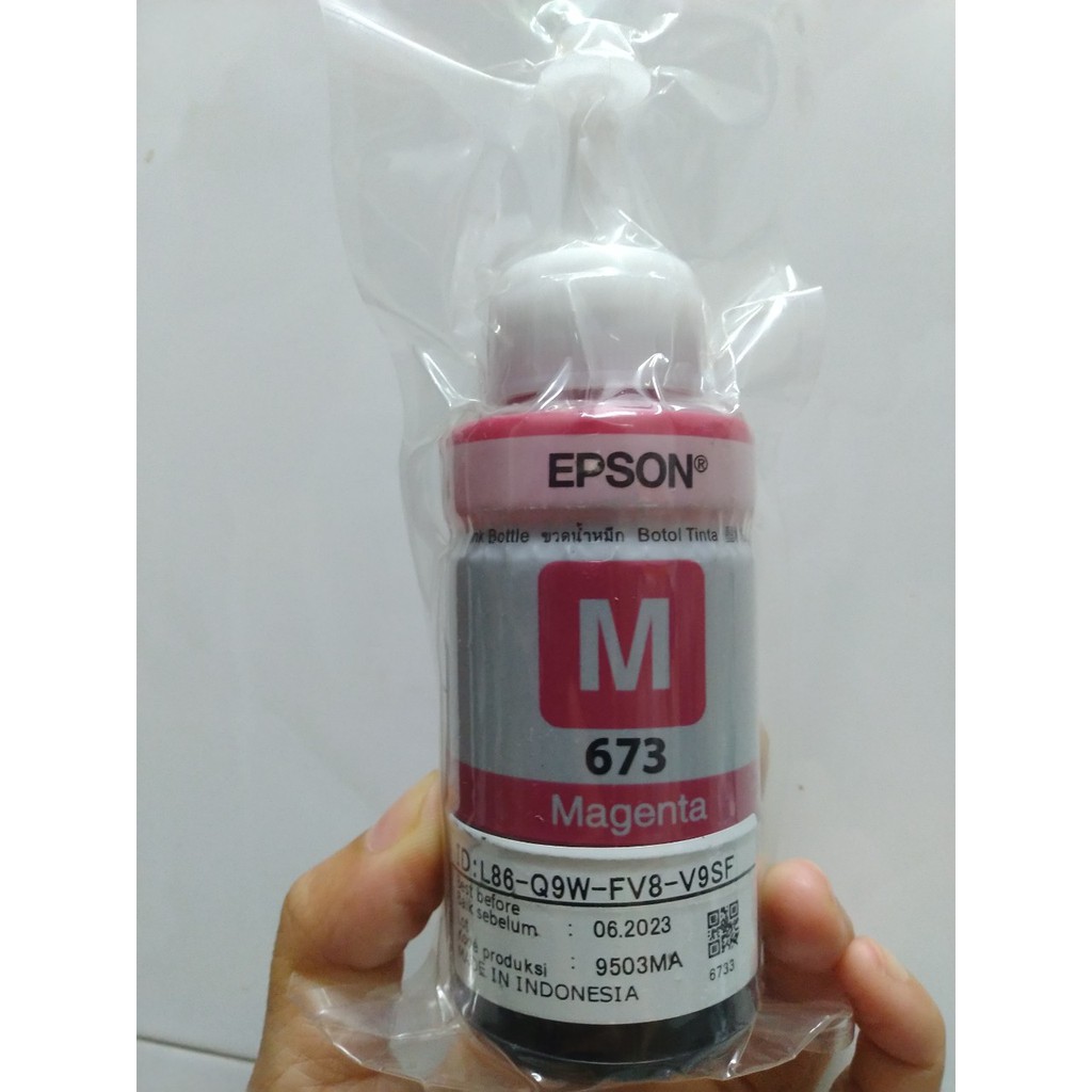 Mực Epson 673 màu đỏ dành cho máy Epson L805 / L850 / L1800 / L810 / L800-Màu đỏ (Magenta)