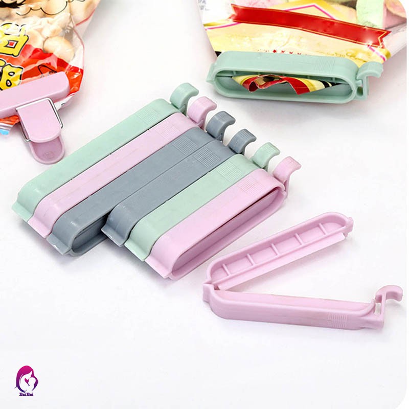♦♦ 12Pcs/Set Portable Sealing Bag Clips Food Snack Storage Clamp Plastic Bag Sealer Tool