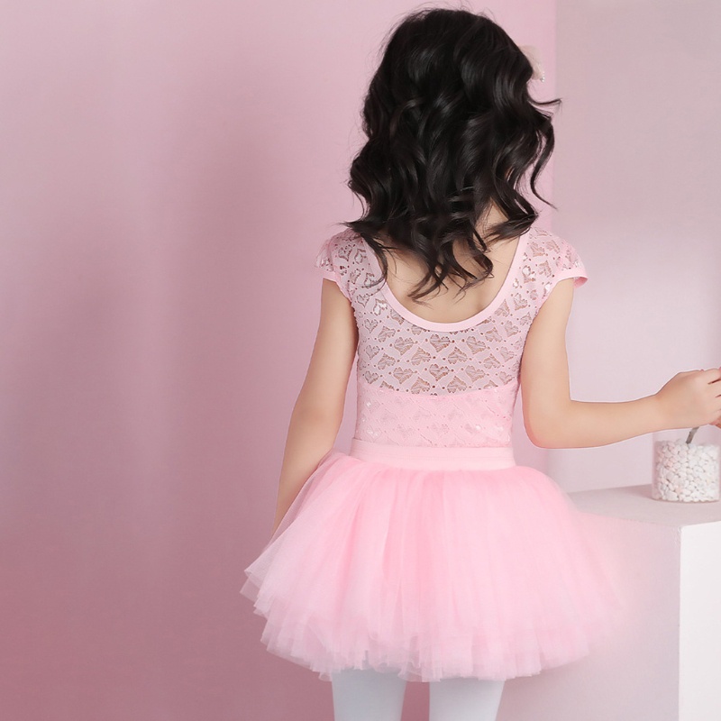 Chân Váy Tutu Múa Ballet Phối Lưới Kiểu Công Chúa Cho Bé Gái