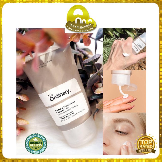 [HÀNG AUTH BILL HÃNG]  Cách Làm Trắng Da Bằng Kem Dưỡng Trắng The Ordinary Natural Moisturizing HA, Mỹ Phẩm Nhập Khẩu, D