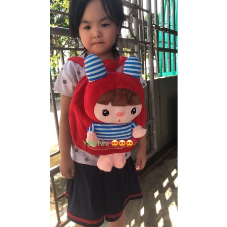 Balo trẻ em mèo cute  mầm non cho bé gái