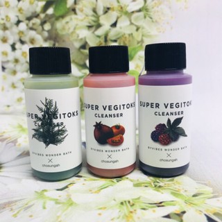 Set 3 Chai Sữa Rửa Mặt Thải Độc Rau Củ Super Vegitoks Cleanser