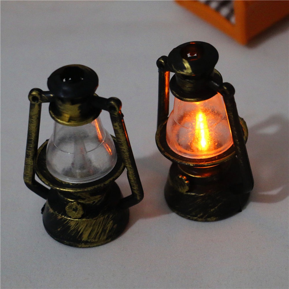 Mô hình đèn dầu Kerosene mini tỉ lệ 1:12 trang trí nhà búp bê