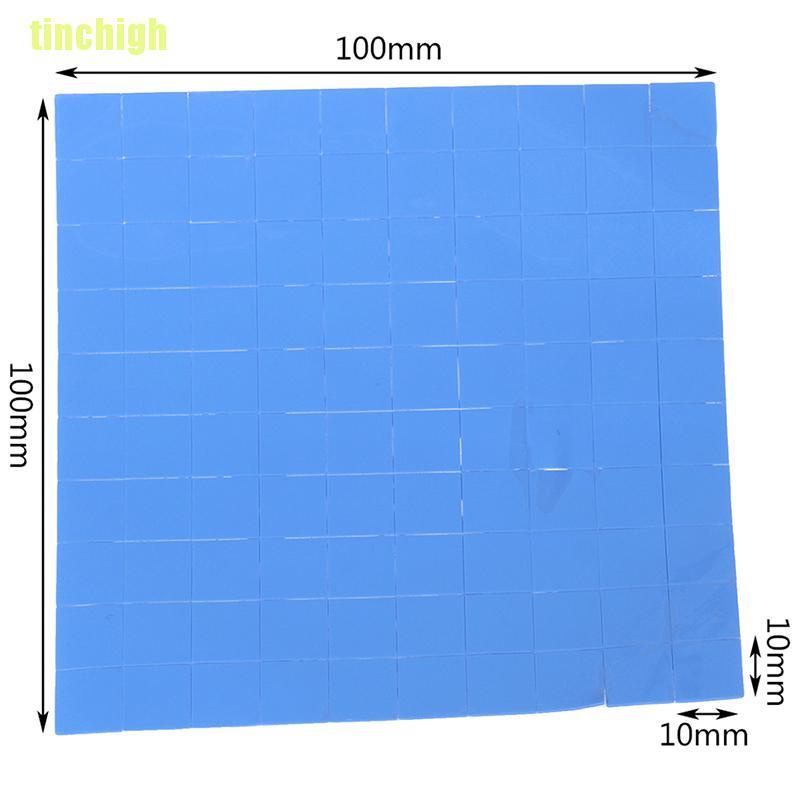 Bộ 100 Miếng Silicon Làm Mát Cpu Gpu 10X10X0.5Mm