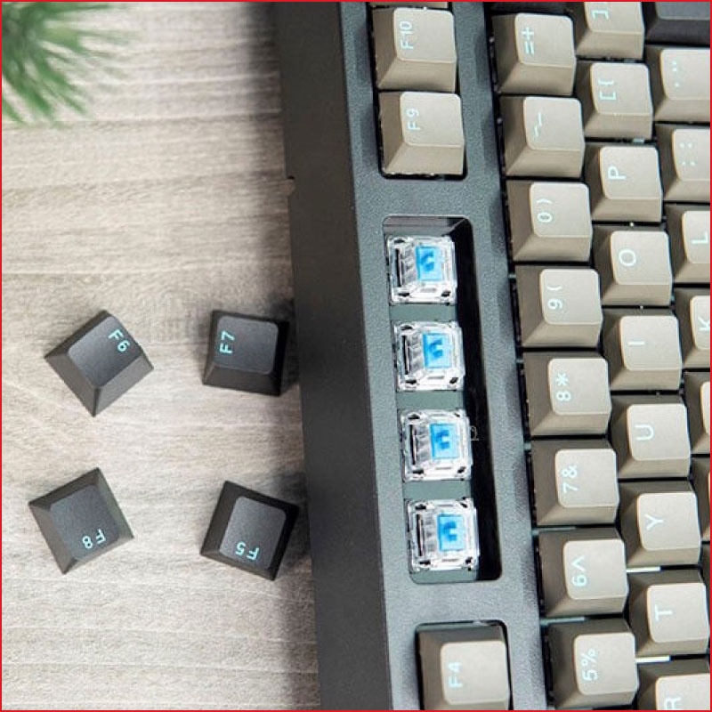 Bàn Phím Cơ E-Dra EK387 Pro Switch Gateron Blue-Red-Brown