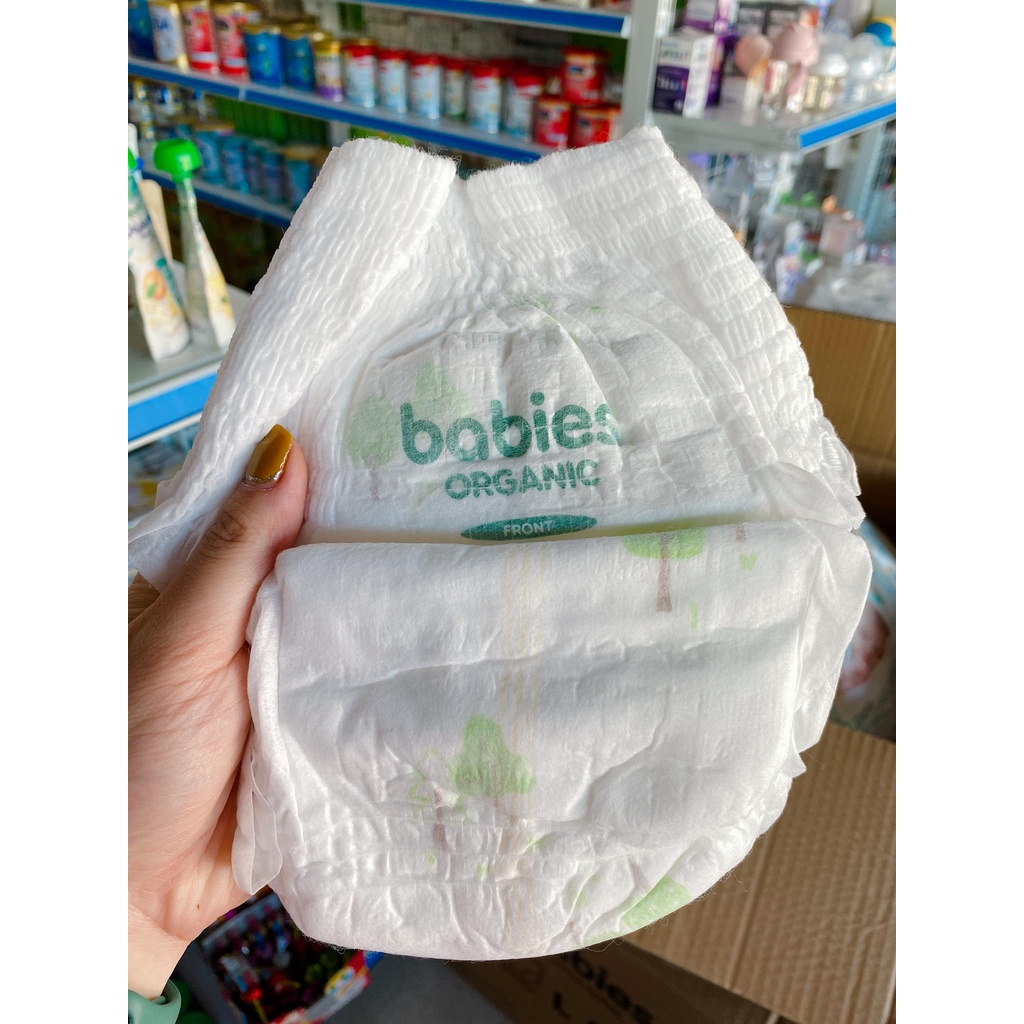 (Thanh lý giá rẻ) BỈM QUẦN/DÁN BABIES ORGANIC S66/M56/L46/M54/L50/XL46/XXL40