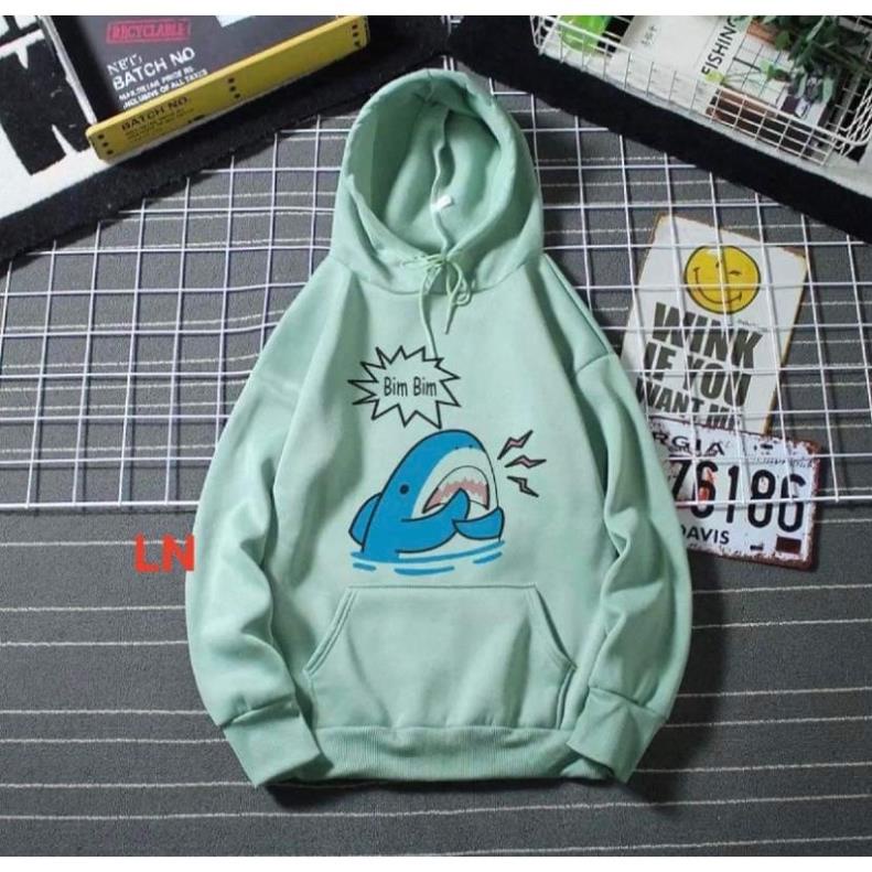 Áo hoodie cá xanh