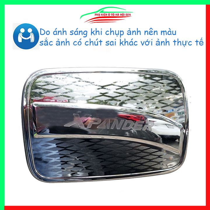 Ốp nắp xăng Xpander 2018-2023 mạ crom bảo vệ chống trầy trang trí ô tô
