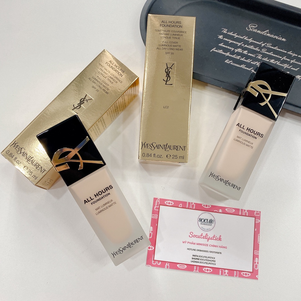 NEW 2022 - Kem Nền YSL All Hours Foundation Renovation LC2 Fullsize Fullbox