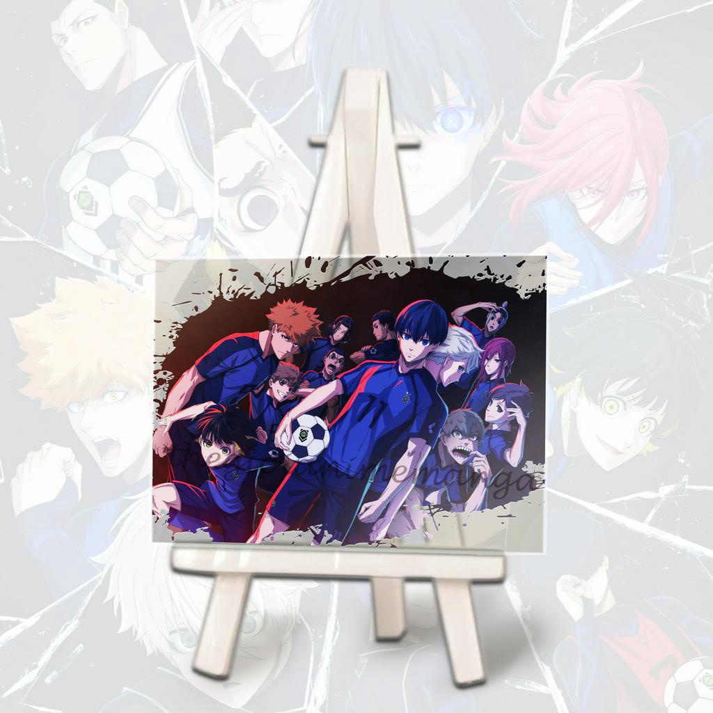 Tranh kính BLUE LOCK Tiền đạo số 1 ver MÙA ĐÔNG manga anime chibi acrylic mica trong trưng bày trang trí
