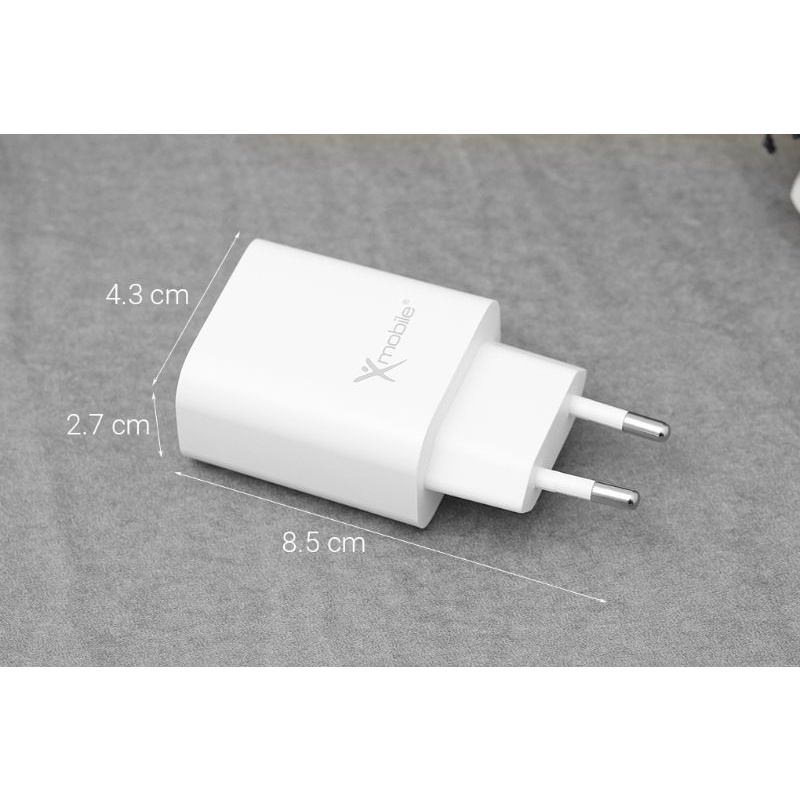 Adapter Sạc TypeC PD 20W Xmobile TCE20W Trắng