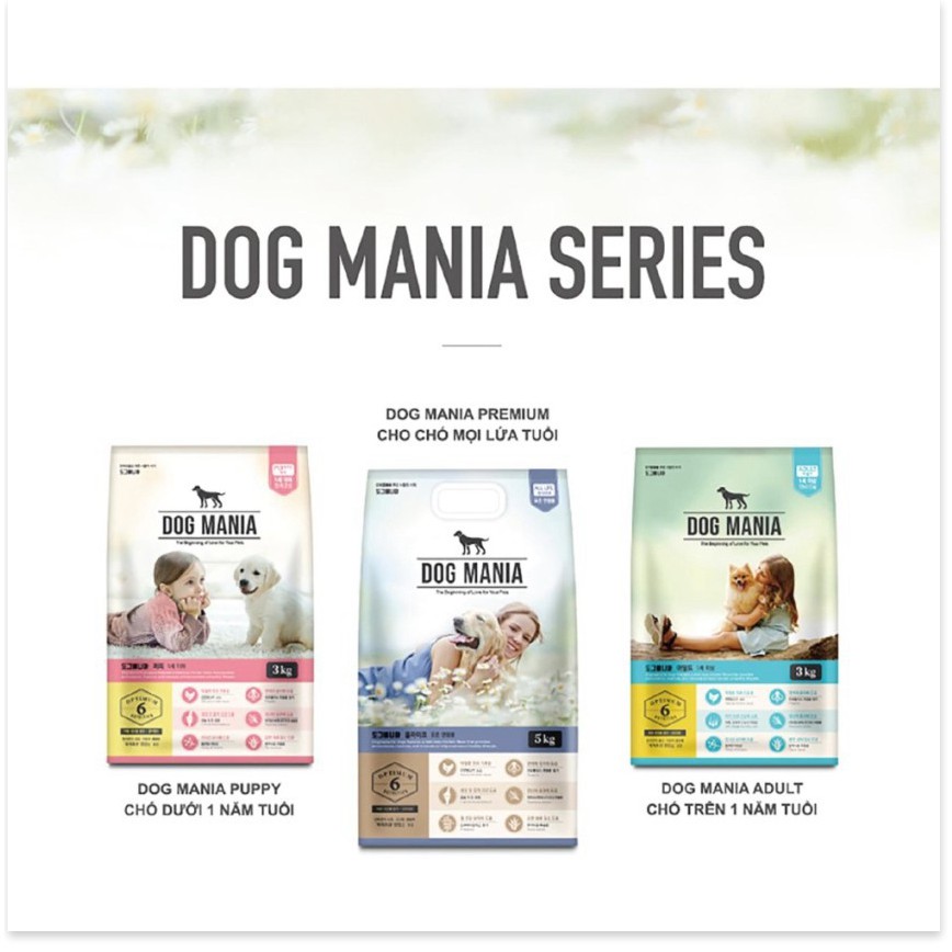 [Mã giảm giá] 🧧[SALE TẾT] 🧧 [5kg] THỨC ĂN HẠT CHO CHÓ DOG MANIA (HÀN QUỐC) ( thức ăn khô,thức ăn hạt, cám chó)