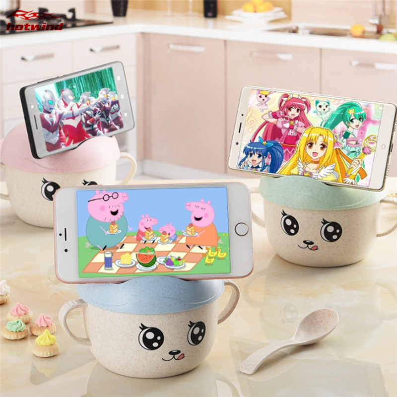 HW Set 2 Bát Ăn In Hình Dễ Thương Cho Bé