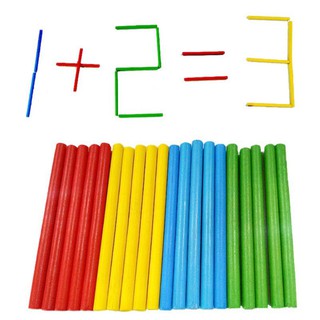 100 pcs/set Wooden Counting Sticks Mathematical Baby Early Education Toys