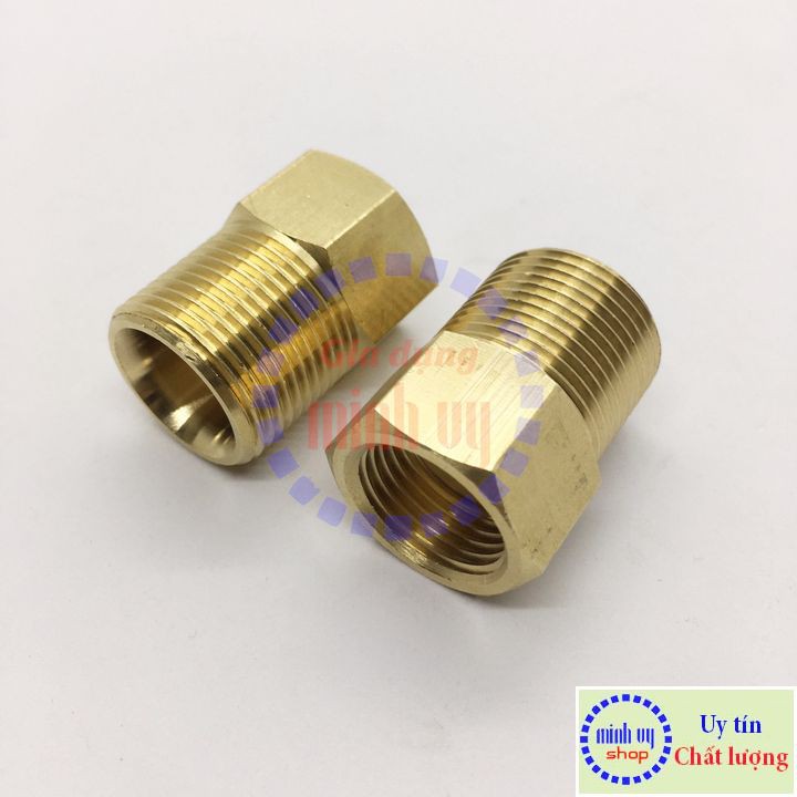 Khớp chuyển ngoài 22mm sang ren trong 18mm phụ kiện máy rửa xe Minh Vy