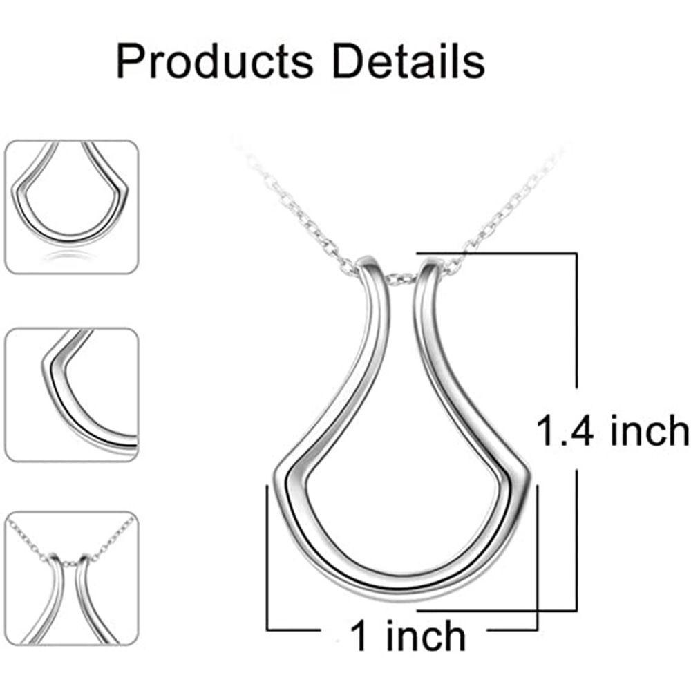 CACTU Vòng cổ Choker Bằng Thép Không Gỉ Mặt Chữ U Quyến Rũ Thanh Lịch