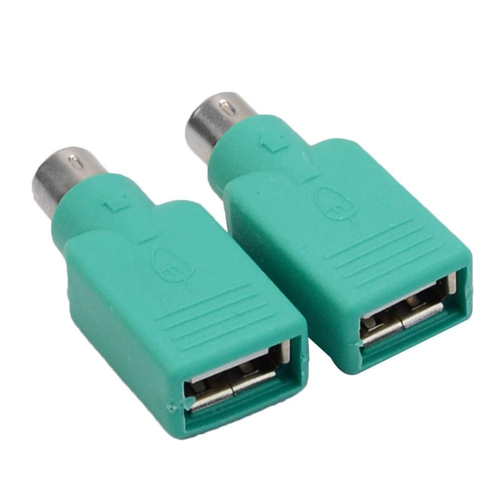 Set 2 Đầu Chuyển Đổi Usb Cái Sang Ps / 2 Đầu Đực 4.2x1.8x1.1cm