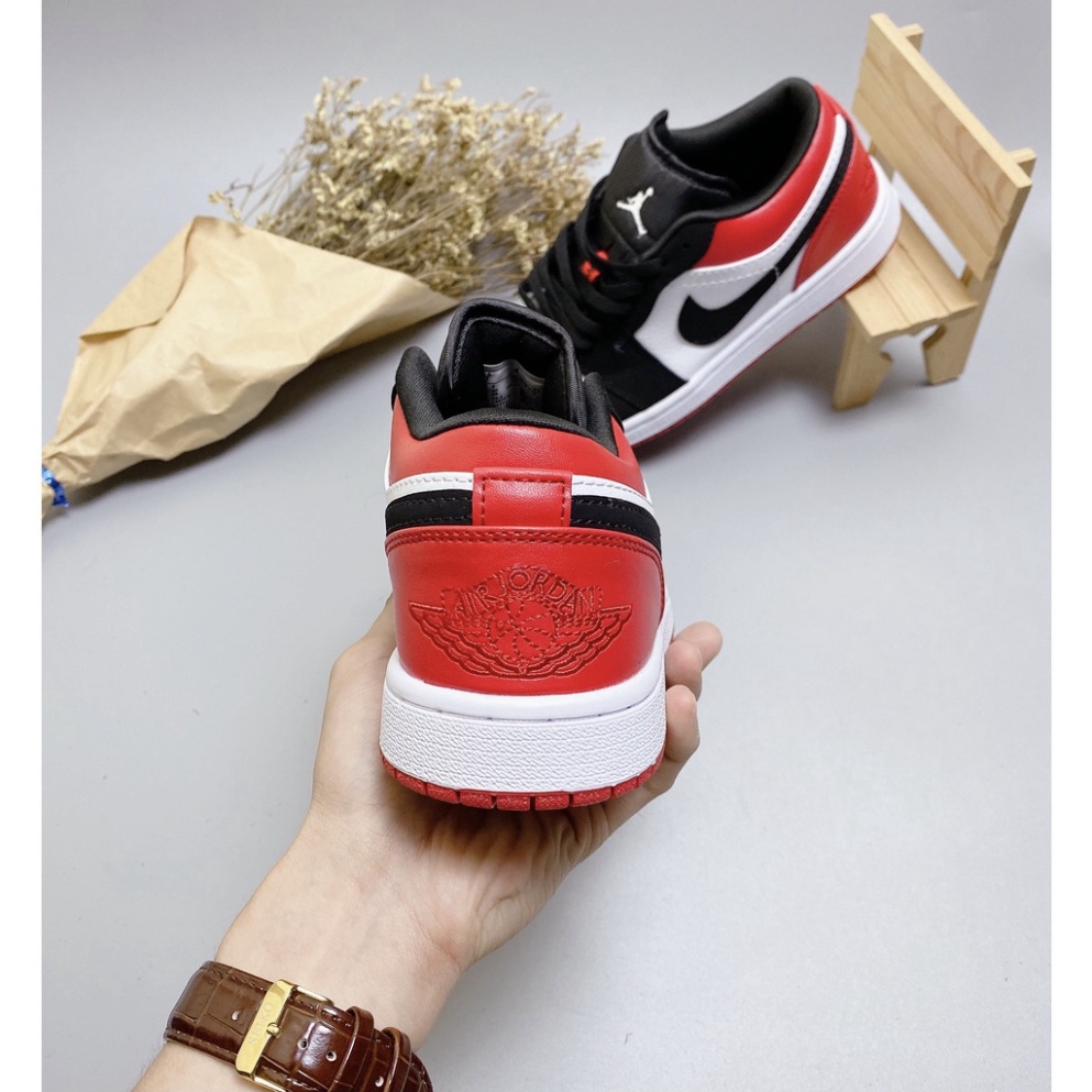 [Ả𝐧𝐡 +Video 𝐓𝐡ậ𝐭] Giày Jordan Cổ Thấp Nam Nữ, Giày Sneaker JD1 Đỏ Đen Cổ Thấp Thời Trang Cao Cấp Hottrend 2022 | WebRaoVat - webraovat.net.vn