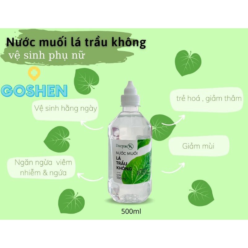 Nước Muối Lá Trầu Không Đa Công Dụng Doctor K 500ml