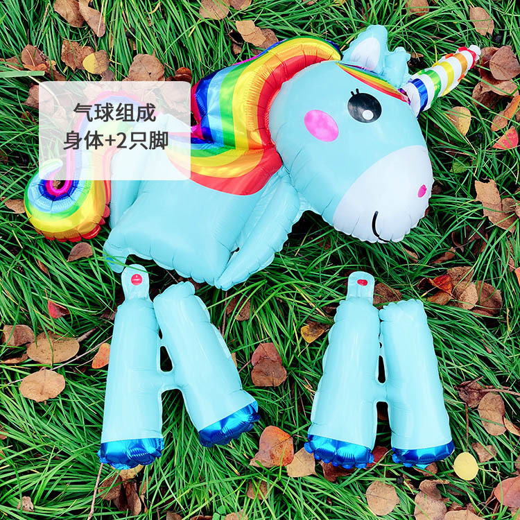 Bong bóng hình kì lân 3D trang trí tiệc