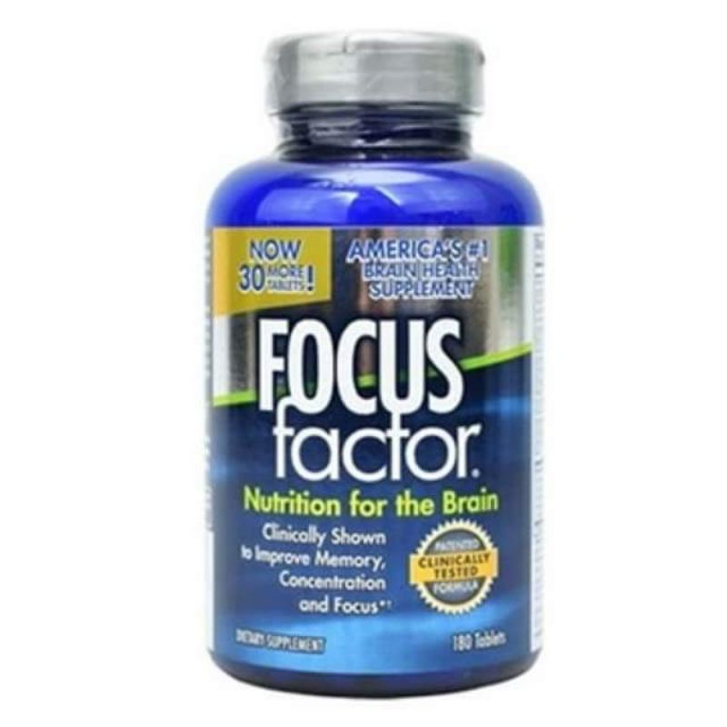 Viên Uống Tăng Cường Trí Nhớ Focus Factor 180 Viên Của Mỹ