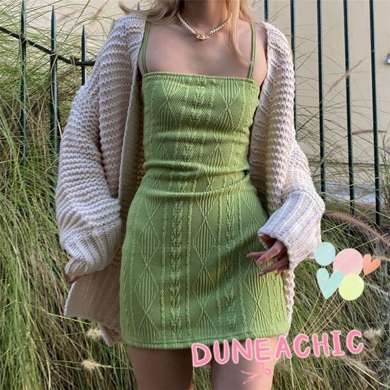 Pass váy body xanh bơ