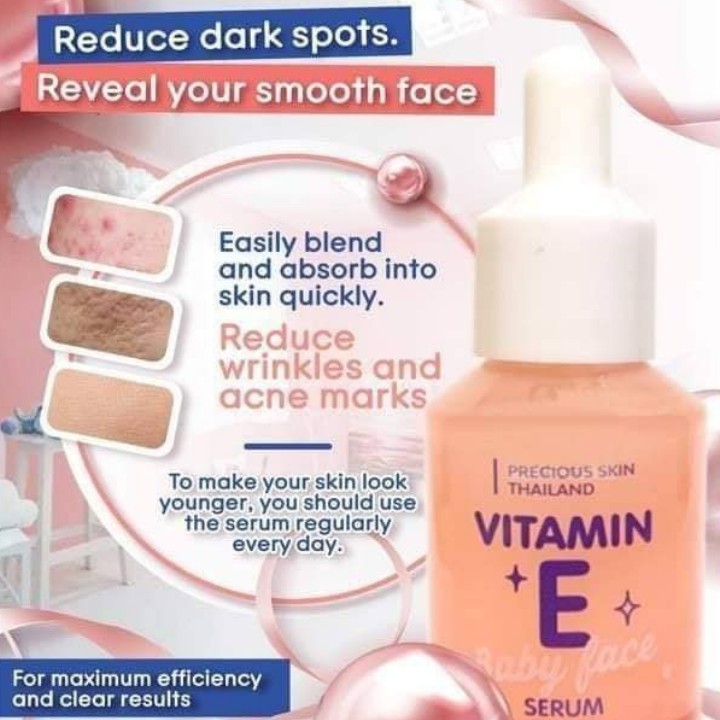 Serum dưỡng trắng Vitamin E Baby Face Thái Lan 30ml