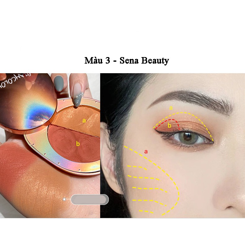 Phấn Má Nhũ Kiêm Phấn Bắt Sáng 2in1 GlamColour Vỏ Sò | BigBuy360 - bigbuy360.vn